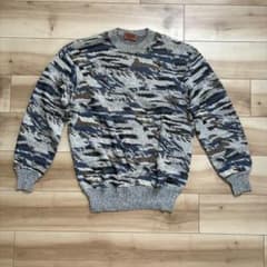 美品★MISSONI ミッソーニ 総柄 ニットセーター 46 メンズ