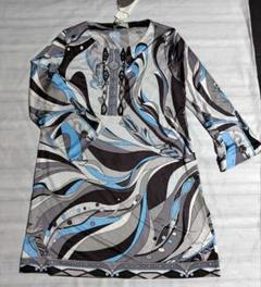 ☆新品☆ DAMA collection チュニック シルク100% 7部袖 L