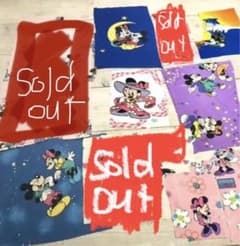 ミッキー　ミニー　ビンテージシーツ　ハギレセット　フランスシーツ　ミキミニ　レアのサムネイル