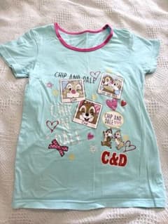 Disney Chip 'n' Dale T셔츠 140cm 하늘색 핑크