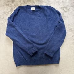 L.L.Bean メンズ M ネイビー ウールセーター　有原みゆき　シティのサムネイル