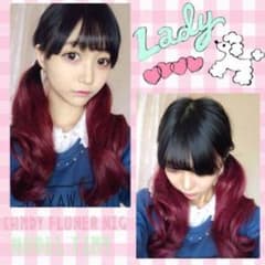 バレないウィッグ☆ブラックチェリーピンクのサムネイル