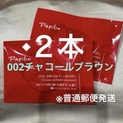 新品未開封〈リフィル〉 ×2本〈◇002チャコール〉パピリオ ステイ