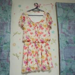 花柄シフォンワンピースのサムネイル
