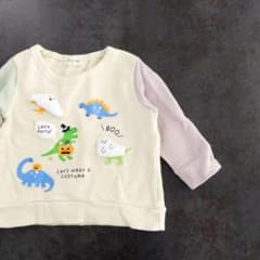 未使用　80 USAコットン 綿100　ハロウィン 立体 裏毛 長袖 トレーナー