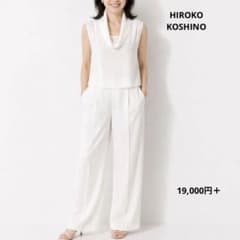 ✳️お値下げ　未使用　ヒロココシノ　シアー ノースリーブ 19,000円＋税