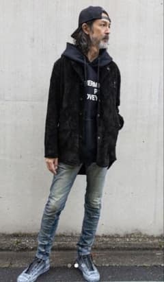 STRUM SKINNY JOHN ハードユーズド加工 34 スキニーパンツ - メルカリ
