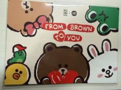 LINE FRIENDS BROWN 15周年 記章カード 非売品 上海限定のサムネイル