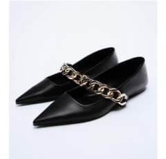 ZARA フラットパンプスのサムネイル