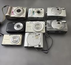 コンパクトデジカメ8台まとめ売り（ジャンク品） - メルカリ