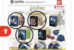 ハリーポッター　めじるしアクセサリー　金のスニッチ　百味ビーンズ　ガチャのサムネイル