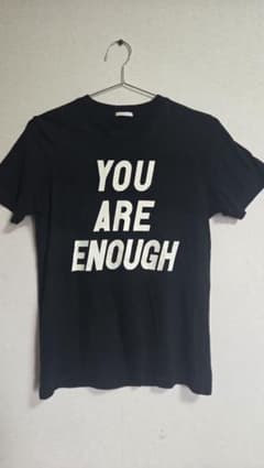 y2k YOU ARE ENOUGH Tシャツ ブラックのサムネイル
