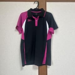 Mizuno ポロシャツ 黒/ピンクのサムネイル