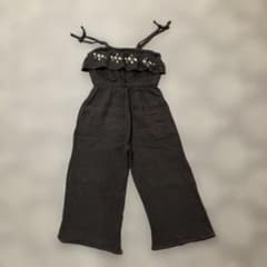 テータテート 花柄刺繍サロペット 120センチ