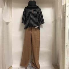 新品★ジーユー ＧＵ ワイドパンツ キャメルのサムネイル
