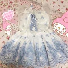 重ね着風裾刺繍ミニワンピのサムネイル