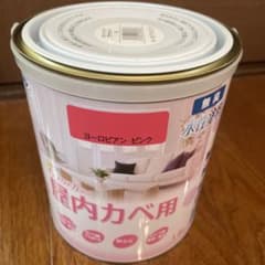 アサヒペン　水性塗料　インテリアカラー　屋内カベ用 1.6L ヨーロピアンピンクのサムネイル