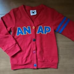 ANAP 赤色 カーディガン ボタン付きのサムネイル
