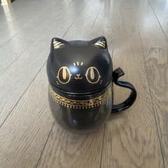 大英博物館 バステト 猫型マグカップ 390ml 蓋付き 箱付きのサムネイル