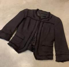 【希少34サイズ】アンテプリマ7分袖濃紺ノーカラーJK