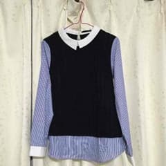 ニャンコチャン様専用heather♡ニット切替シャツのサムネイル