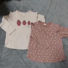 プティマイン　長袖Tシャツ　二枚セット　80のサムネイル