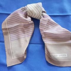 Thumbnail of HARDY AMIES ストライプ シルクスカーフ