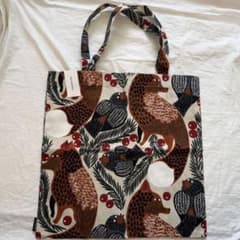 Marimekko マリメッコ トートバッグ ケトゥンマルヤ キツネとベリー 