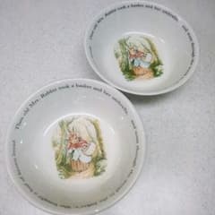 wedgewoodピーターラビットサラダボール2個のサムネイル