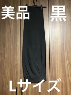 GU タックワイドパンツ 美品 ブラック Lサイズのサムネイル