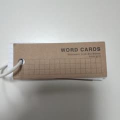 単語帳 WORD CARDS 80枚 35×90mm 5mm方眼のサムネイル