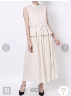 売り切りセール【美品】ラグナムーン　ペプラムワンピースのサムネイル