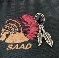 SAAD オニキスフェザーピアス 片耳 - メルカリ