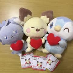 포켓피스 봉제인형 MellowHeart 3체 세트 신품