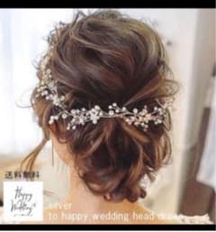 ヘッドドレス シルバー ベッドアクセサリー 結婚式のサムネイル