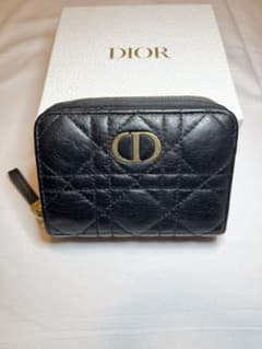 Dior Caro Scarlet ウォレット 二つ折り財布 ブラック - メルカリ