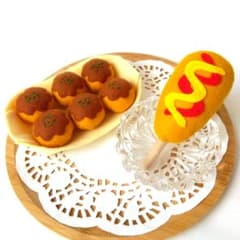 フェルトままごと おままごと たこ焼き アメリカンドッグ お祭り しろ