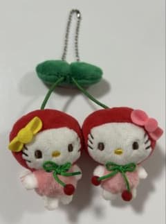 ハローキティ　ぬいぐるみ　さくらんぼ ハローキティ さくらんぼ マスコット - メルカリ