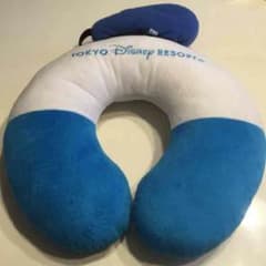 ディズニー ネックピロー 首枕 ドナルドダック 青 白のサムネイル