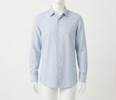 ZARA 長袖シャツ ライトブルー REGULAR FIT Lサイズのサムネイル