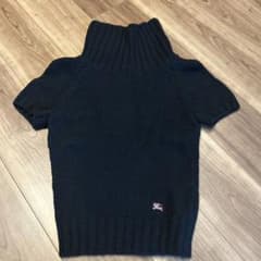 バーバリー ブルーレーベル ハイネック ニット黒 38 - メルカリ