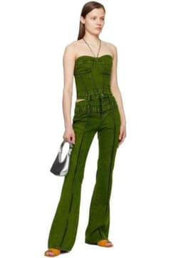 Andersson Bell green denim jeans 26のサムネイル