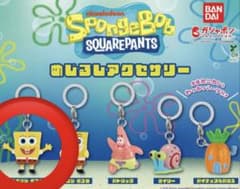 スポンジボブ めじるしアクセサリー ガチャガチャ スポンジボブA 1点