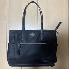 美品 kate spade チェルシー トートバッグ ブラック ナイロン A4 