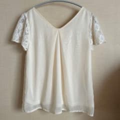 ROPE' PICNIC レース切り替え 半袖ブラウス アイボリーのサムネイル