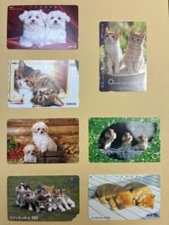 ② 癒やし系動物〜テレホンカード他（使用済み）のサムネイル
