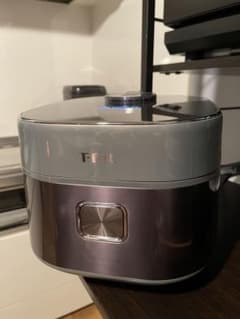 3度の使用のみ・T-fal  炊飯器　シルバーのサムネイル