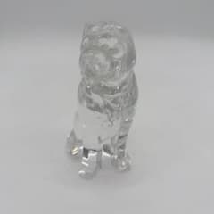クリスタルガラス製 犬の置物 フィギュリン - メルカリ