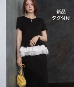 JUSGLITTY レイヤードカットチュニック　Mサイズ　新品　タグ付け JUSGLITTY レイヤードカットチュニック Mサイズ 新品 タグ付け - メルカリ
