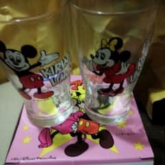 新品　ペア　ミッキーとミニマオス　グラスのサムネイル